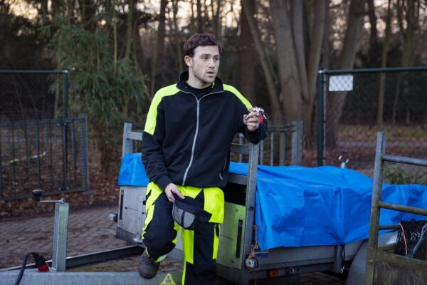 Cliënt van TTO aan het werk