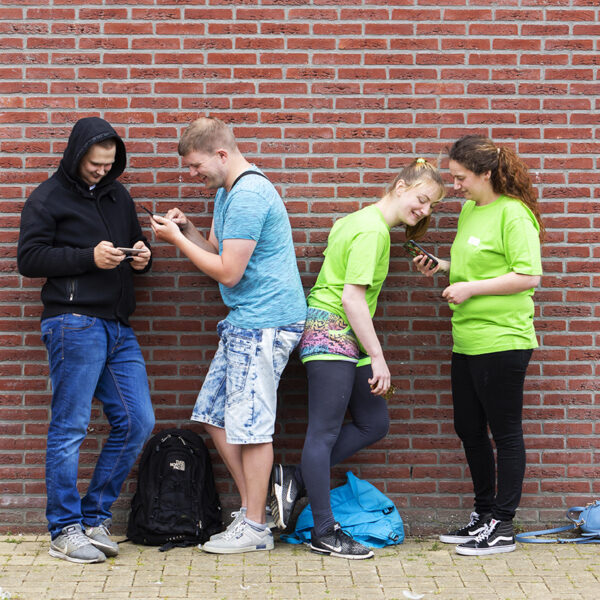 Groep jonge cliënten op Harteheem